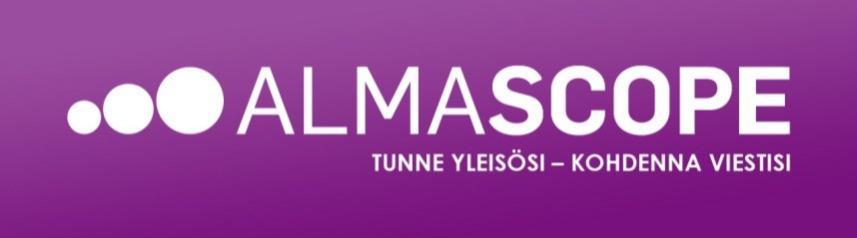 Almascope: Big Data hyötykäyttöön Markkinointipalvelu Almascope lanseerattiin lokakuussa 2013.