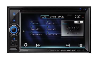 RB198) NX4 NX 2-DIN DVD -multimediakeskus, jossa kiinteä navigointi / Smart Access -toiminto NX Sisäänrakennettu DAB (Digital Audio Broadcasting) DAB-tekniikan avulla radio-ohjelmia voidaan lähettää