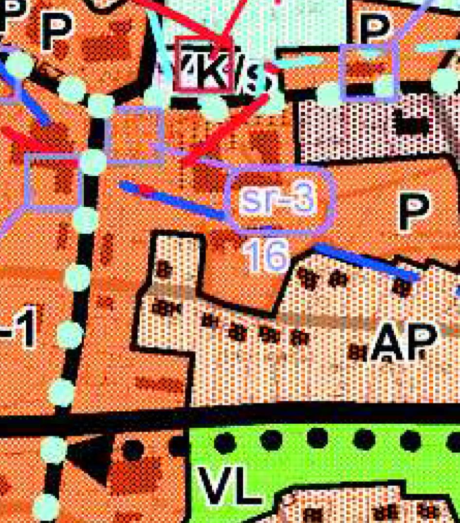 Yleiskaava (14.11.2009) Ote osayleiskaavasta. Suunnittelualue on rajattu vaalean sinisellä karttaan. Alueella on voimassa Lammin kirkonkylän oikeusvaikutteinen yleiskaava.