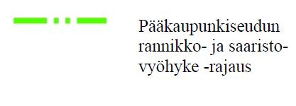 Bergön alueelle on merkitty kaksi keskenään risteävää viheryhteystarvetta ja Bergön kaakkoispuoleisen Kopplo sundin kautta