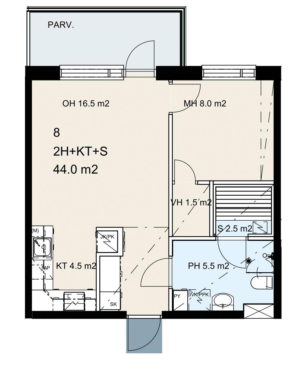 2h + kt + s 44m² 2.