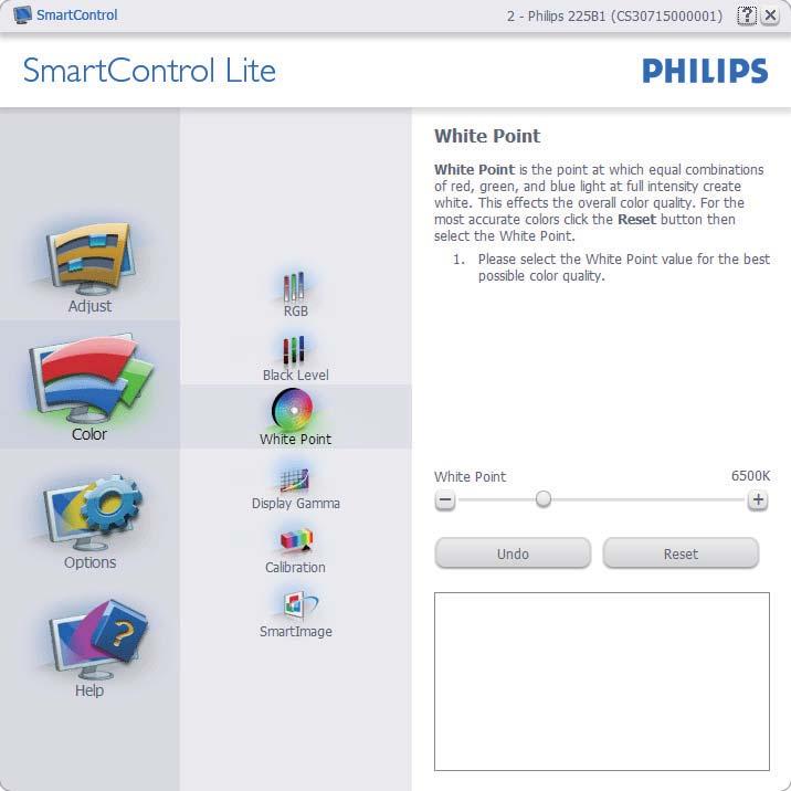 SmartImage Lite - kohta). Tee säädöt ohjeiden mukaan.