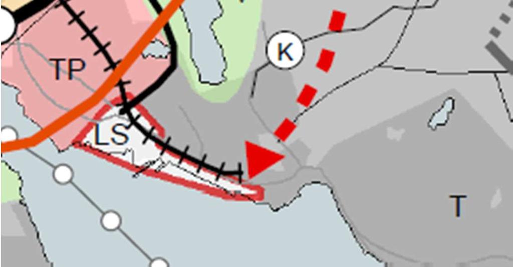 liikenne- ja yhdyskuntateknisen huollon alueineen. Alueelle ei saa sijoittaa uutta asumista ilman erityisperusteita.