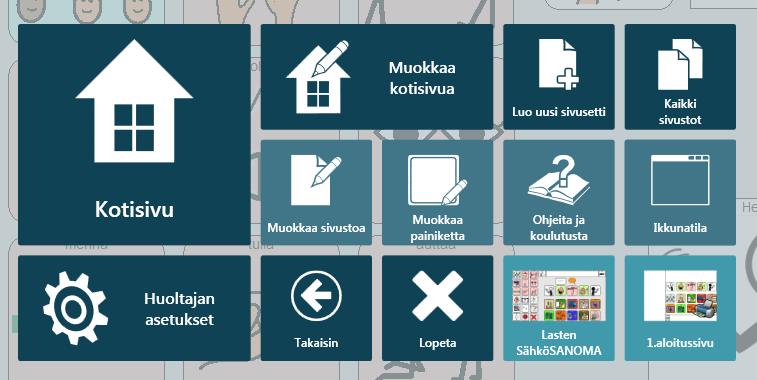 Valmiiden sivujen päivittäminen muokkaustilassa Laajemmat muutokset tehdään muokkaustilassa.