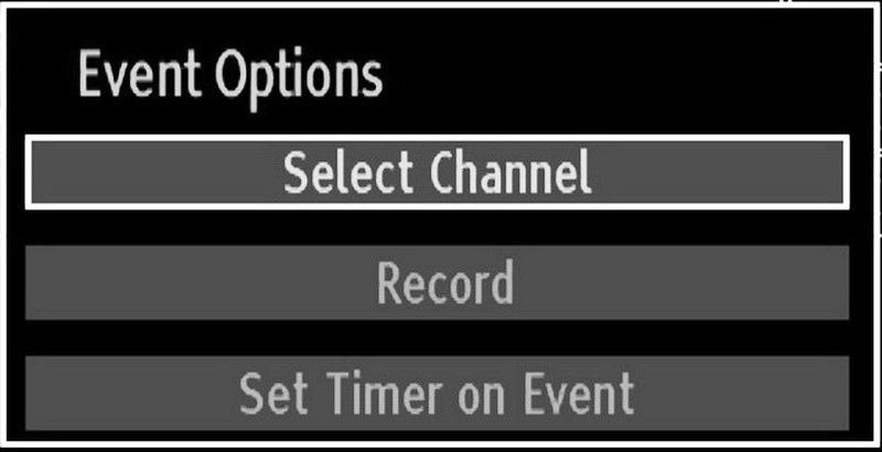 (RECORD): the TV will start to record the selected progamme. You can press again to stop the recording. Numeric buttons (Jump): Jumps to the preferred channel directly via numeric buttons.