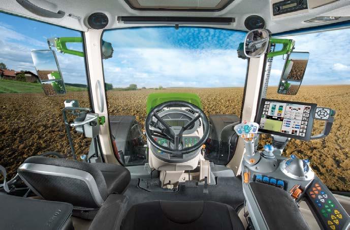 Vakio- ja lisävarusteet Vakio: Lisävaruste: FENDT X5 -OHJAAMO Mukavat istuimet ja