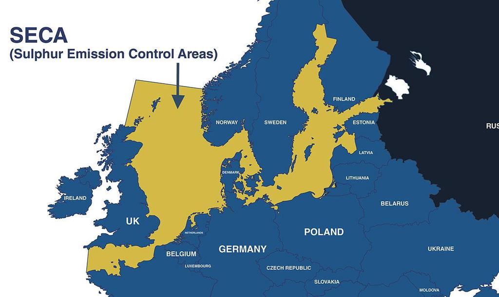 3 SECA-ALUE SECA-alue käsittää Pohjois-Euroopassa Itämeren, Pohjanmeren ja Englannin kanaalin merialueita.