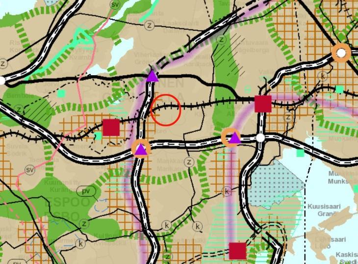 s. 3 / 13 Kuva: Ote Uudenmaan maakuntakaavasta (lähde: Uudenmaanliiton karttapalvelu 4/2017 Uudenmaan liitto ja Itä-Uudenmaan liitto, Maanmittauslaitos lupa nro 744/MYY/06).