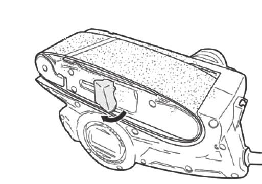 Verwendung Einbau/Austausch des Schleifbandes 1. Den Spannarm (A) vollkommen ausklappen. 2. Das Schleifband über den Antriebsrollen anbringen. 3.