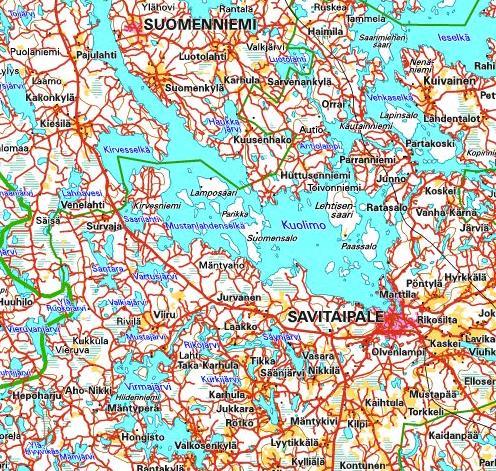 Savitaipaleen kunta Osallistumis- ja arviointisuunnitelma 2 2 SUUNNITTELUALUE 2.