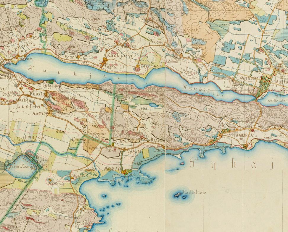 Venäläiset topografikartat 1860-1914 Kaava-alue venäläisissä topografi kartastoissa (1860 1914) ei mittakaavassa Vuosien 1860 1914 aikana