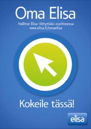 Helppoutta ja lisätuottavuutta sähköisellä asioinnilla Kuluttajat arvostavat Oma Elisa -palvelua Yli puolet Elisan henkilöasiakkaiden asiakaskontakteista hoidetaan Oma Elisassa Oma Elisan