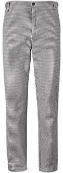 Materiaali: 100 % puuvillaa. 270 g/m² Koot: XS 3XL (katso kokotaulukko B, s. 87) Tuotenro: ruudullinen 378947 T 4910 UNISEX-HOUSUT Kiinteä vyötärönauha. Vyötärönauhan säätö napilla ja tampilla.