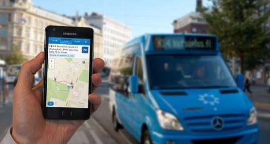 JOUKKOLIIKENNE KUTSUPLUS Helsingin Seudun Liikenne järjesti pääkaupunkiseudulla Kutsuplus-liikennettä kokeiluna vuosina 2012-2015.