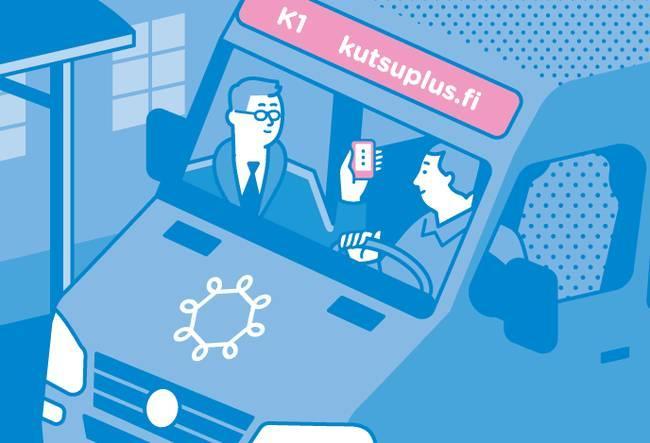 Kutsuplus-palvelun älyliikennejärjestelmässä asiakas pystyi tilaaman matkan verkkosivulta tai puhelinsovelluksella.