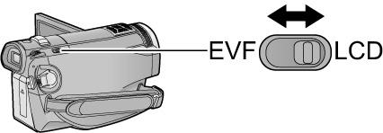 Nestekidenäytön/etsimen säädöt Asetukset eivät vaikuta tallentuvaan kuvaan. Kun käytössä on [POWER LCD]-, [LCD SET]- tai [LCDAI]-asetus, valitse LCD/EVF-valitsimella käyttöön nestekidenäyttö (LCD).