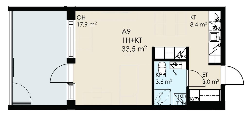 1h + kt 33,5m² A9 2.