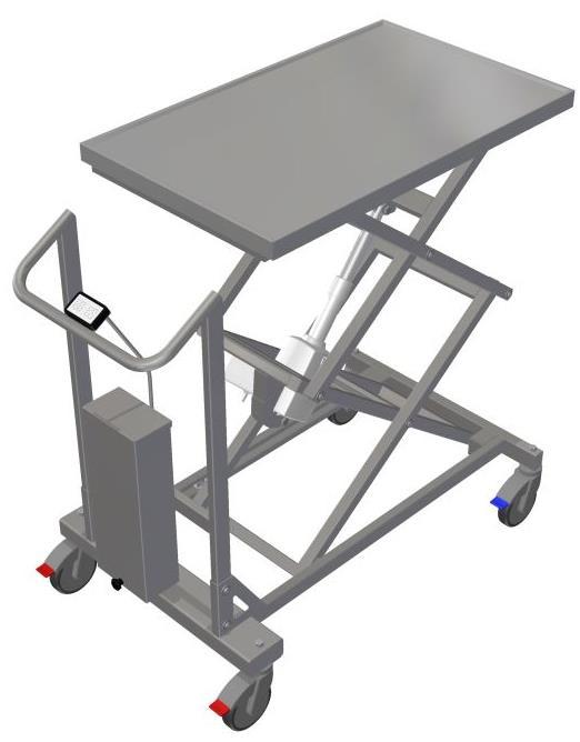 Yleistä Tämä saksivaunu, jossa on korkeussäädettävä taso, on muotoiltu helpottamaan tavaroiden ergonomista kuljetusta ja käsittelyä omissa tiloissa. Sitä ei tule käyttää muiden laitteiden kanssa. 1.