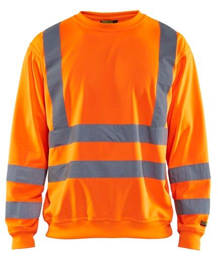 24% 3359 HIGHVIS COLLEGE 1158 100% puuvilla, French Terry, 320 g/m² Pehmeä ja mukava highvis college, jossa on katkonaiset, joustavat, lämmöllä kiinnitetyt heijastimet, jotka mahdollistavat