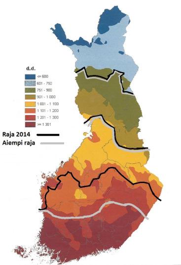 Aluejako Suuntaa antava kartta, tarkka maakunta-/ kuntakohtainen jako ilmenee VNA 1 :stä Suojametsäalue sekä Inari, Kittilä, Muonio,