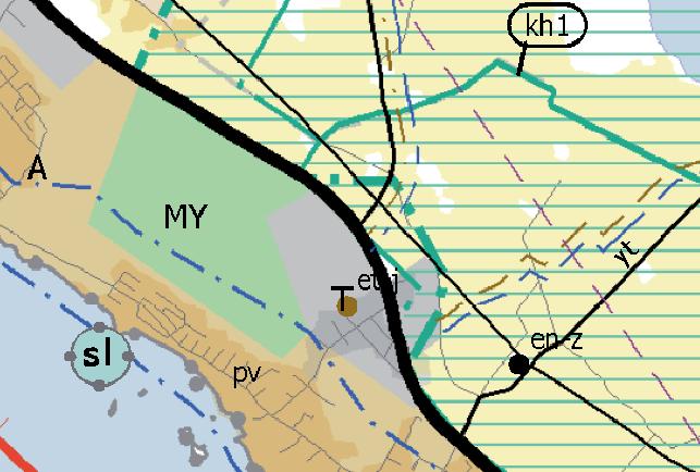 SÄKYLÄN KUNTA OAS Sivu 4 / 11 Kuva 3: Ote Satakunnan maakuntakaavasta. Asemakaava-alue on merkitty kuvaa punaisella katkoviivalla. 1. Vaihemaakuntakaava Satakunnan 1.