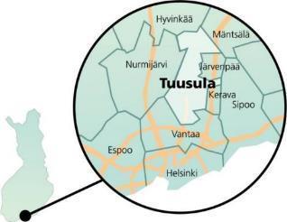 TUUSULA SERVICE FRIENDLY AND SUSTAINABLE HOMETOWN Tuusula is a lively and a modern municipality which offers great opportunities for living, working and business.