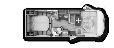 wardrobe 700 cm 49 L 743 x B 22 chic s-plus models: I 50, I 52, I 52 Suite Large round seating group with side seat bench in the front Luxury