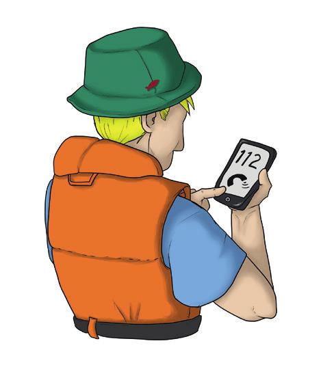 HUUDA "mies yli laidan" (paina karttaplotterin MOB-nappi) 3. PIDÄ jatkuva näköyhteys ja osoita kädellä pelastettavaan.