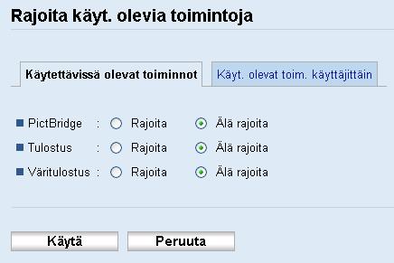 5. Laitteen asetukset apuohjelmilla 5.