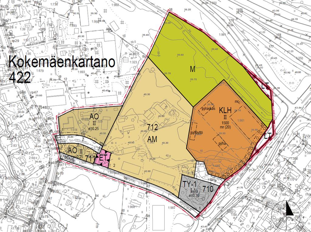 3 Vt 2/Mt 2140 Peipohjan asemakaava, teen on tarkoituksena osoittaa liikerakennuksen korttialue ja seuraavia toimintoja mahdollistavaa kaavamerkintää: palvelu-/liikerakennus eli kahvila / myymälä /