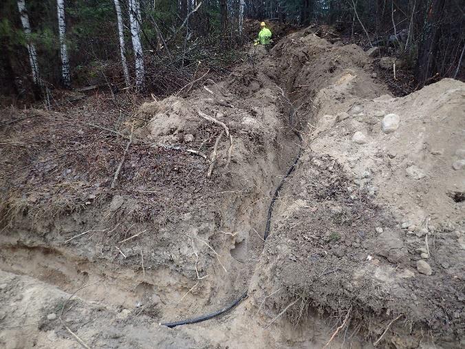 Tulos Valvonnan aikana kaivetuista kaapeliojista ei havaittu merkkejä kiinteästä muinaisjäännöksestä. 13