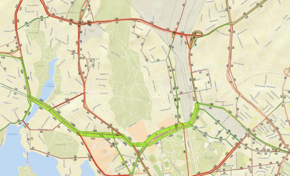 Bussimatkustajien määrän muutos verrattuna