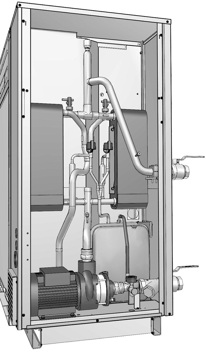 4.4.. Hydromoduulin pääosat Hydrauliikkaosaston (paneeli 3) toimintokaavio Hydrauliikkaosasto (paneeli 3) A C 3 4 4 B RT R4T 3 D 7 3 5 9 6 RT 8 E 6 R3T 6 8 7 6 4.