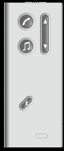 Bernafon SoundGate SoundGate PIKAOHJE Näppäinlukko Äänenvoimakkuuden ja ohjelman vaihtaminen Puhelu Musiikki/audio-painike Bluetooth -painike Akun merkkivalo Tämä ohje on vain lyhyt tiivistelmä.