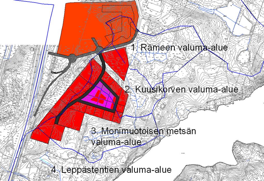 10 Kuva 6 Selvitysalueelle sijoittuva maankäyttö 3.1.1 Maankäytön vaikutukset tarkastelualueen vesitalouteen Luonnontilaisen alueen rakentaminen lisää päällystettyjen ja vettä heikosti läpäisevien