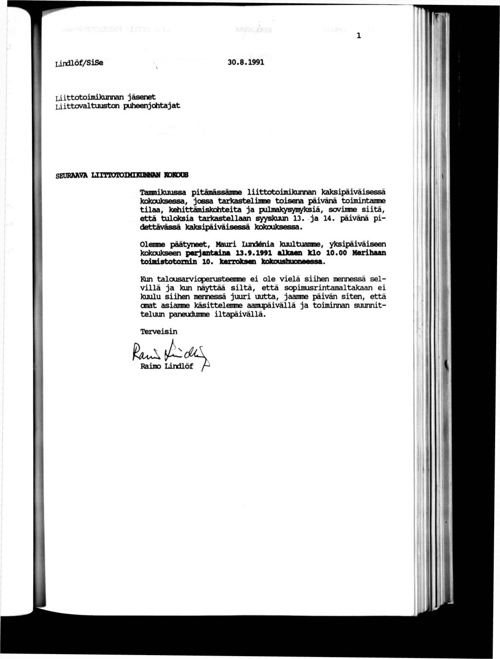 lndlöf/sse 30.8.