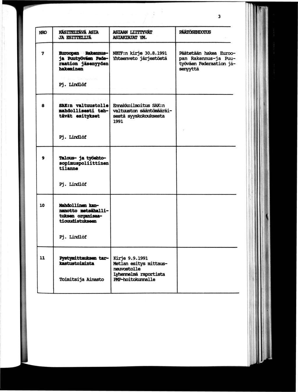 NRO KftSrEUäV& ASA JA Bgl'l'V.TT& ASAAN Lnrrmr ASAKRJAT YM. vjfaäbbttxmjs EuToopBD Hakmus ja Puutjövte Federaaton jäsenyydsn hnlraml \tm NBTFm krje 30.8.