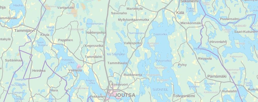 Tässä selvityksessä on tarkasteltu suunnittelujakson melualueita nykytilanteessa 2016 ja ennustevuonna 2040. Suunnittelujakson likimääräinen rajaus on esitetty kuvassa 1. Kuva 1.