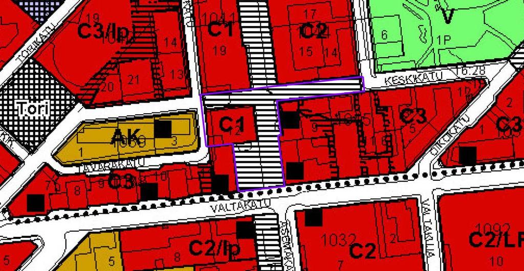 Kuva 5. Kouvolan keskustan osayleiskaava 2001 Keskeisen kaupunkialueen osayleiskaavan ehdotus 15.10.2015 16.11.