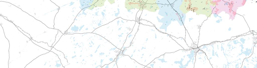 MUINAISJÄÄNNÖKSET JA INVENTOINTIEN ARVIOITU KATTAVUUS (TILANNE 2011) SEKÄ ALUEET JOTKA INVENTOITU VUOSINA 2010-2016 FORNLÄMNINGAR OCH INVENTERINGARNAS UPPSKATTADE OMFATTNING (LÄGE 2011) SAMT OMRÅDENA