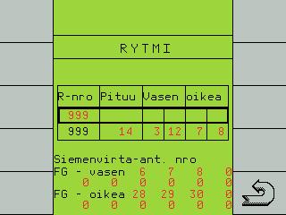 Vapaa rytminsyöttö Jos numerot on otettu luettelosta, toisen puoliskon aloitusnumero on seuraava tai edeltävä numero.