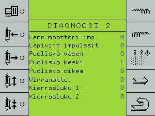 Näytetään diagnoosijärjestelmän toinen sivu.