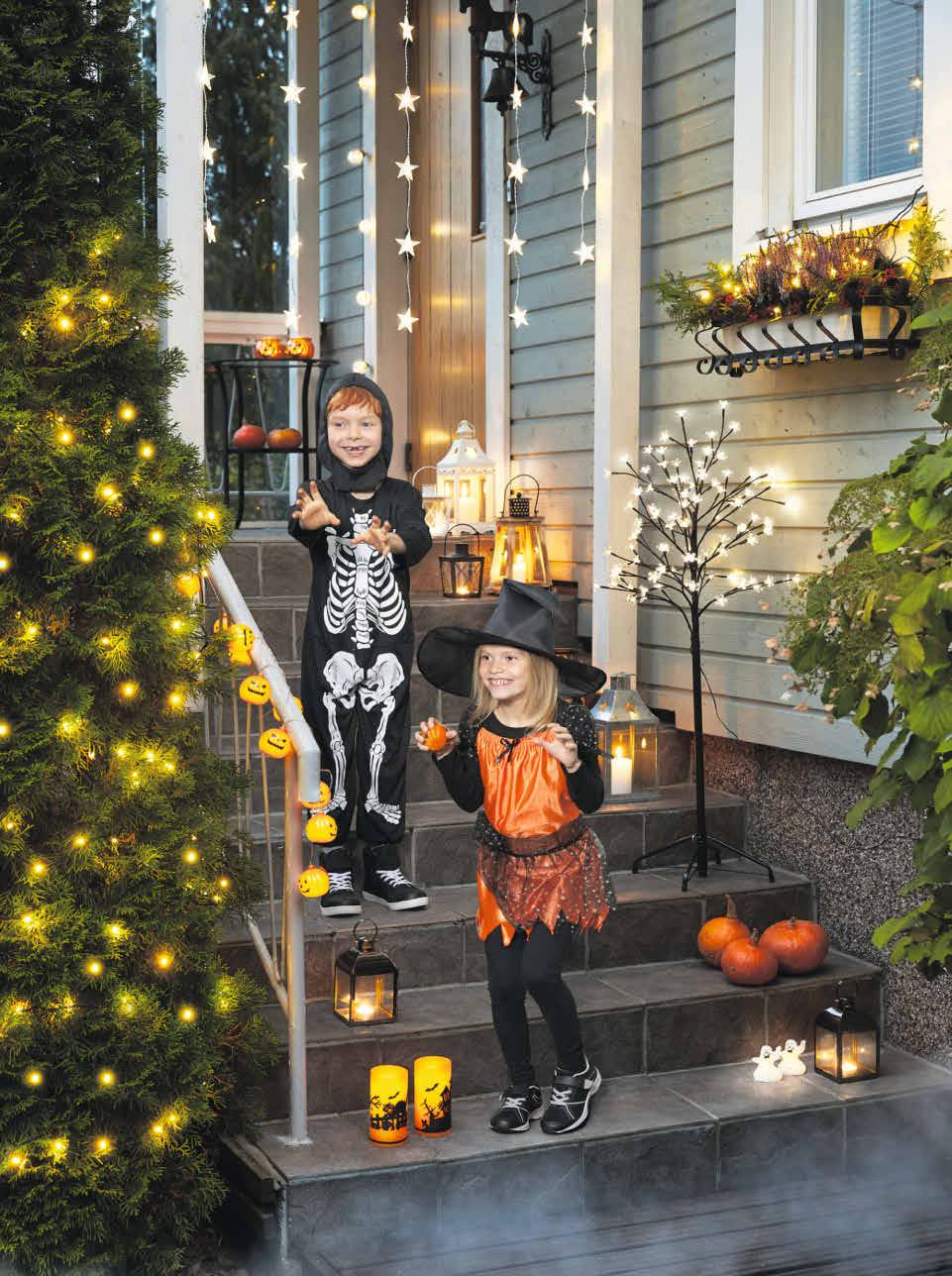 Hurja halloween Meiltä saat asusteet, kasvovärit,