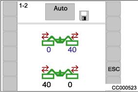 Pos: 19.46.15 /BA/Info-Center/CCI-ISOBUS-Terminal/CCI-EasyCut/EasyCut B 1000/Hauptmenüs/Hauptmenü 1 Einstellungen/Menü 1-2 Breitenverschiebung einstellen @ 93\mod_1327506050083_71.