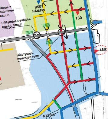 Myös korttelin 186 liikenneympäristö muuttuu merkittävästi: iso osa Kyttälän katuverkkoa muuttuu hidaskaduiksi tai kävelykaduksi.