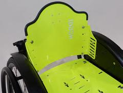 Pyörätuoli rakennetaan asiakkaan tilauksen mukaisesti. Jälleenmyyjän on mahdollista muuttaa selkänojan korkeutta. 44 5.