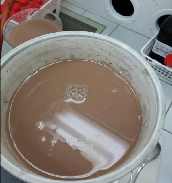 Kun vaahdotuskennon ilmahana avattiin valmennuksen jälkeen, oli vaahdon muodostuminen lähes olematonta.