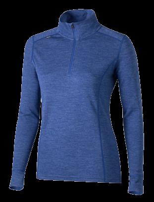 NAISET UUSI VÄRI! MERINO SUPER SOFT ½ ZIP Pitkähihainen villapaita lämpimintä Merino Super Soft -villalaatuamme.