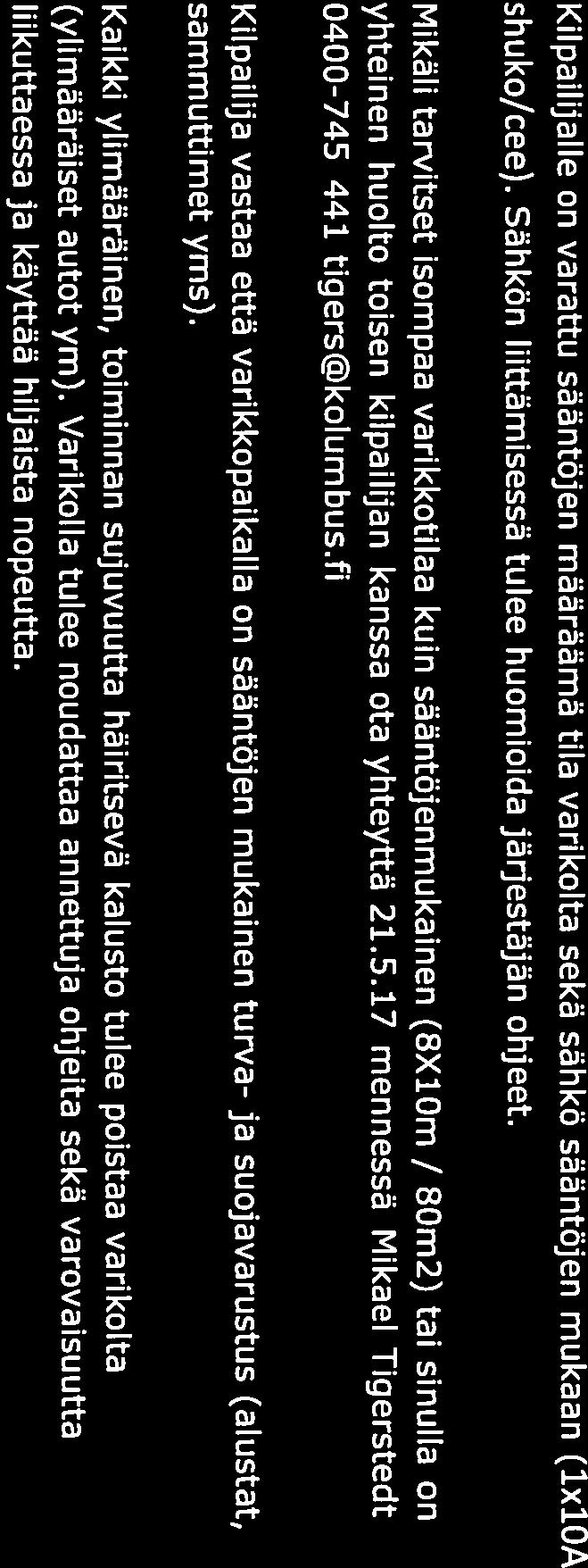 Ilmoittautuminen Jokaisen, joka haluaa osallistua Rallicross SM -kilpailuun pitää ilmoittautua KITI kisapalvelun välityksellä tai pyytää kilpailusihteeriltä toissijaiset ilmoittautumisohjeet. 4.