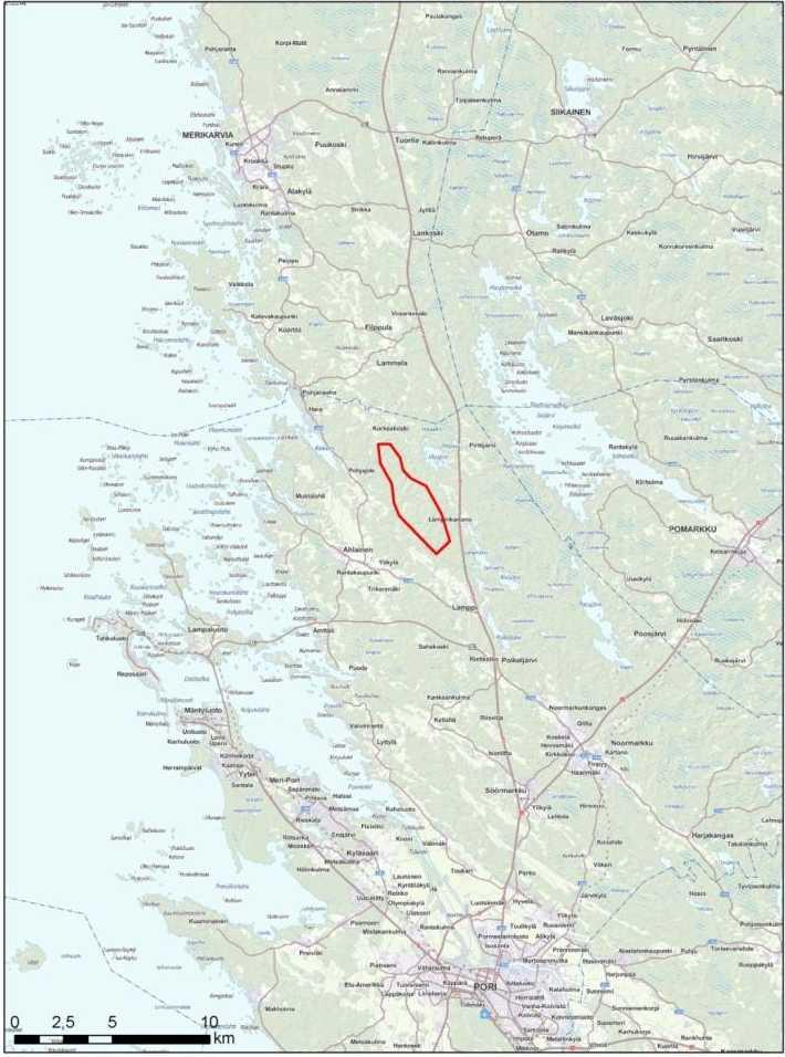 1. JOHDANTO A. Ahlström Kiinteistöt Oy ja Satawind Oy suunnittelevat Ahlaisten Lammin alueelle enintään 20 tuulivoimalaitoksen tuulivoimapuistoa.